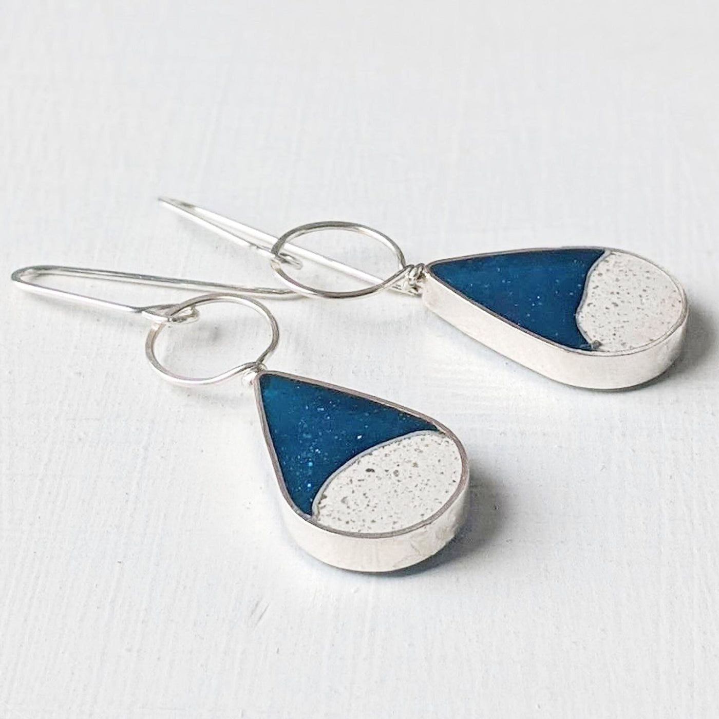 Midnight at the Beach Drop Earrings