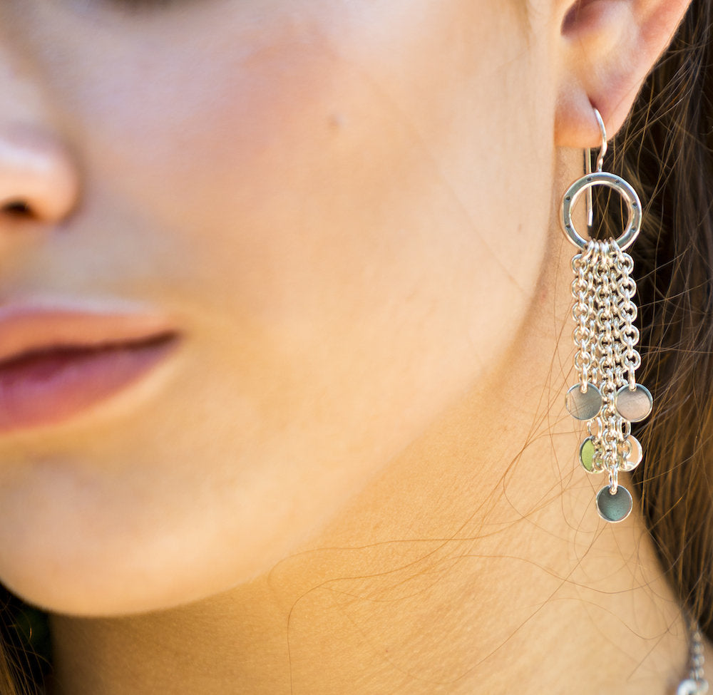 Dana Earrings with Disks