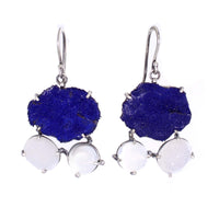 Blue Sugar Fired Earrings