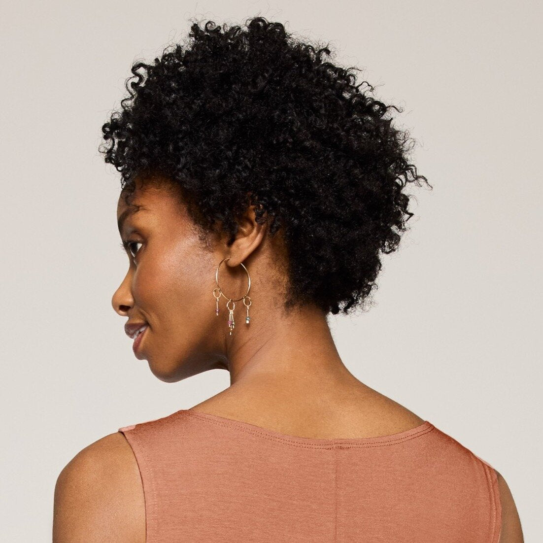 Tassel Panache Hoop Earring