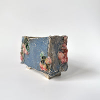 Cherries in Blue Box Vase