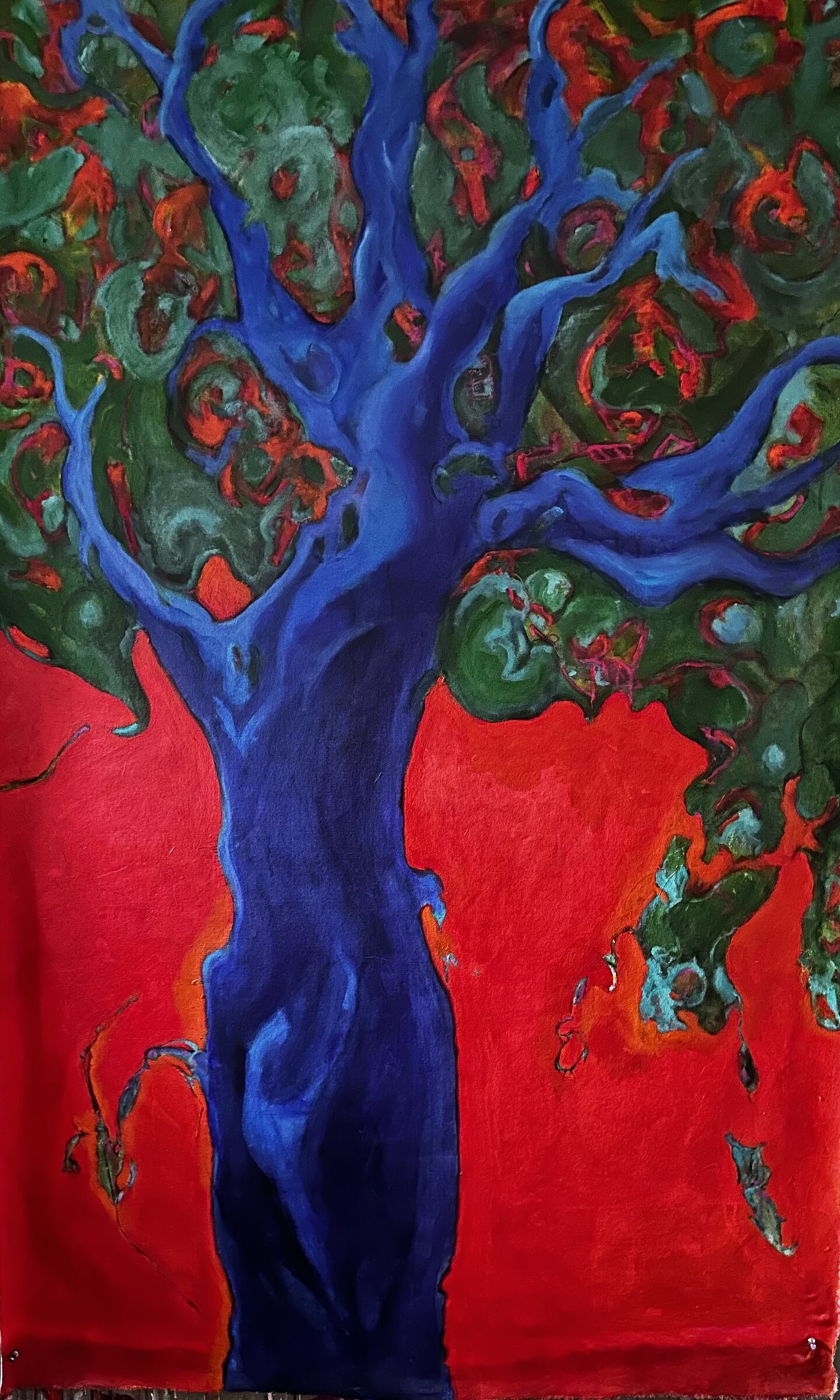 Red Sky, Blue Tree