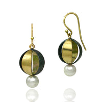 Moiré Spherical Earrings
