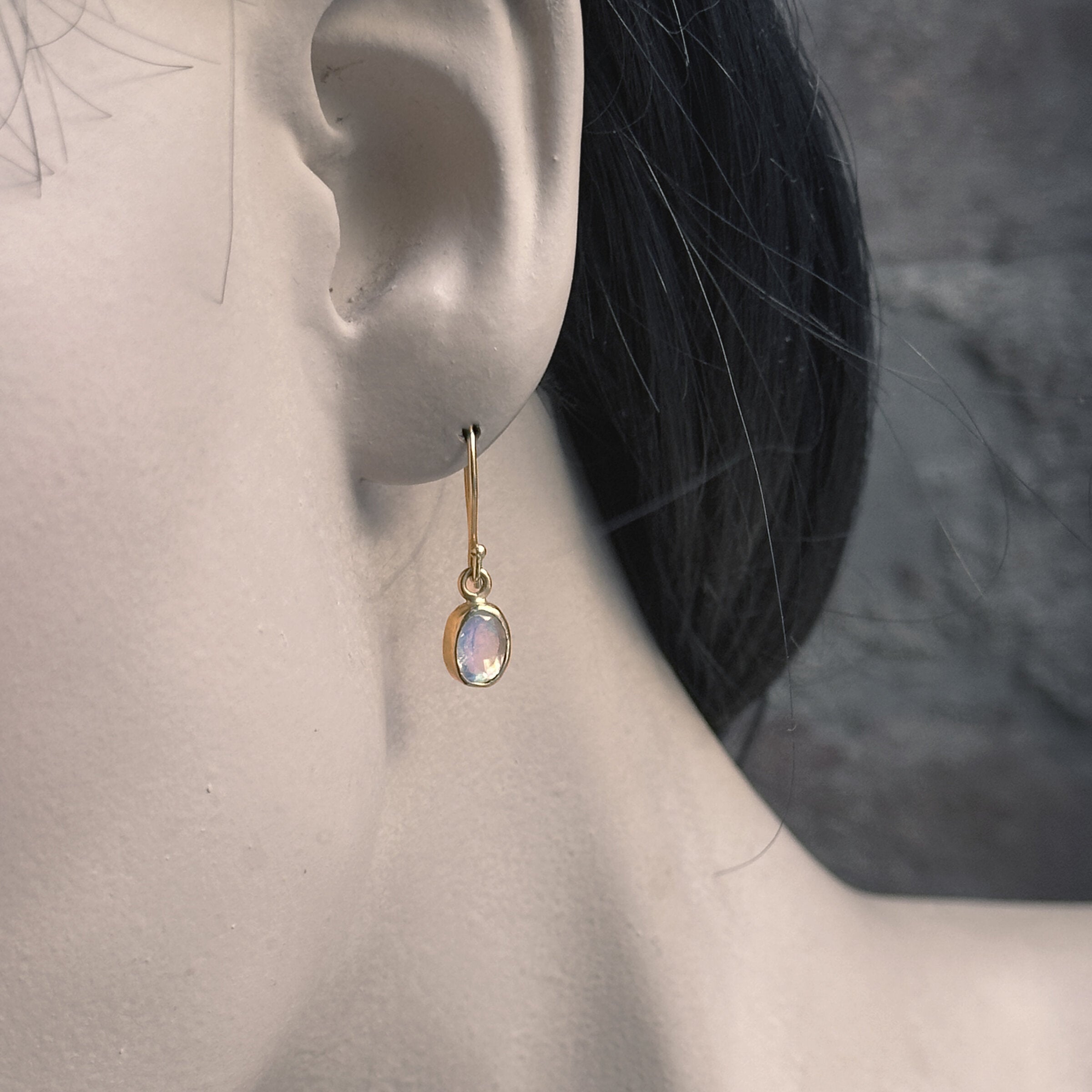 Rainbow Moonstone Earrings