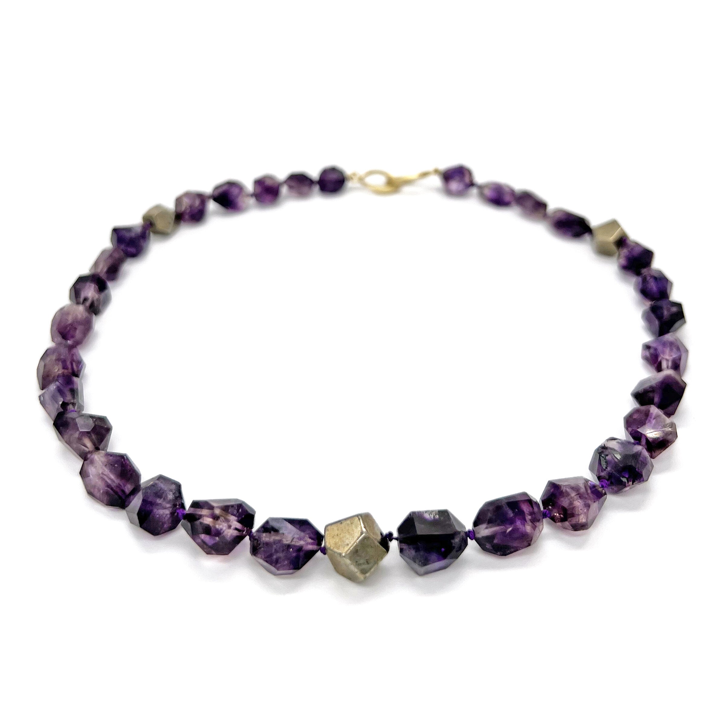 Elestial Amethyst Candy Necklace