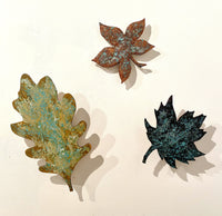 Wooden Fall Leaves, Set of Three