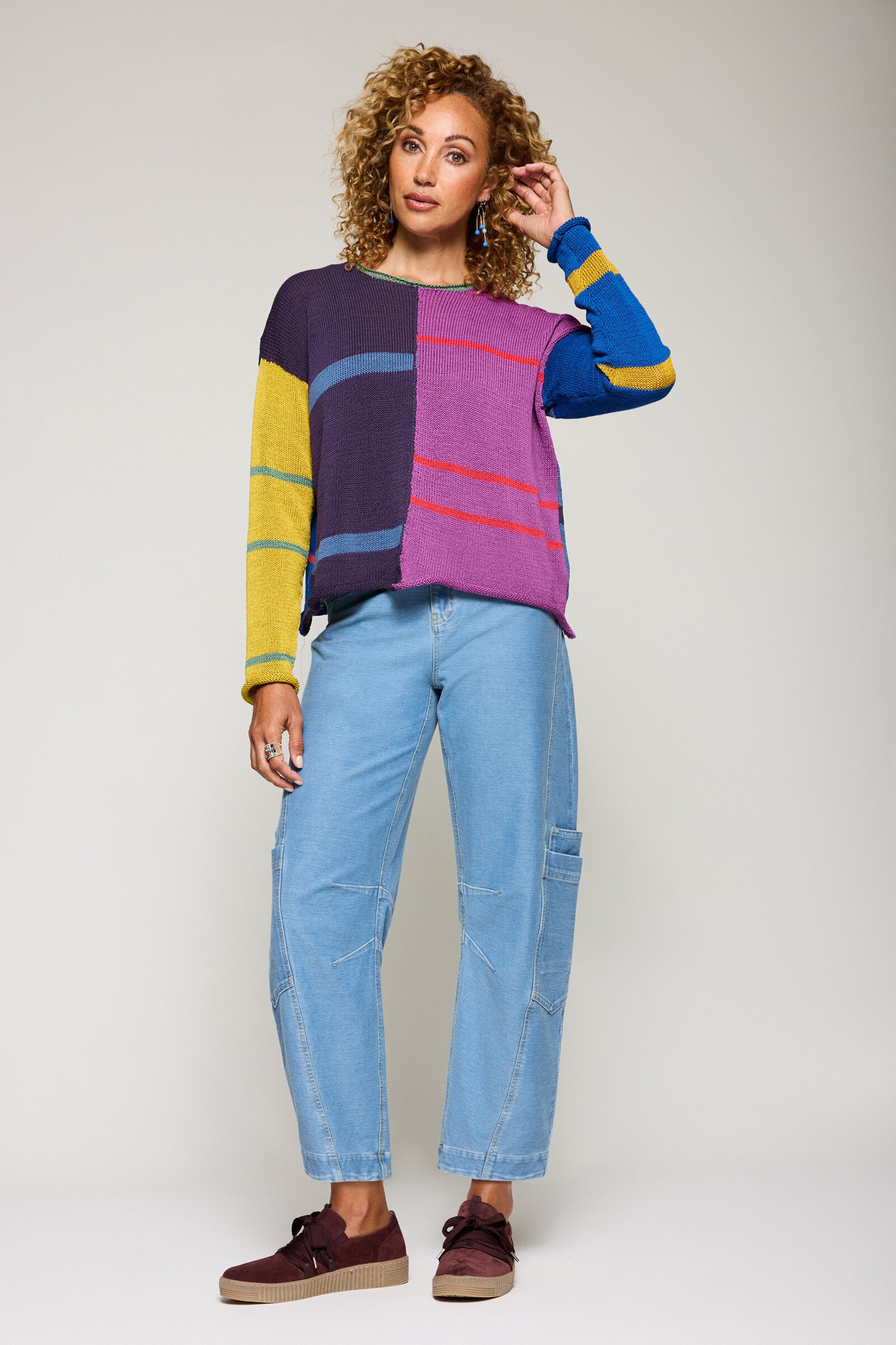 Electra Color Block Sweater
