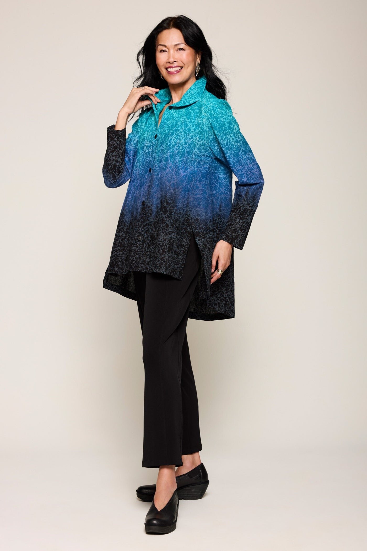 Blue/Black Ombre