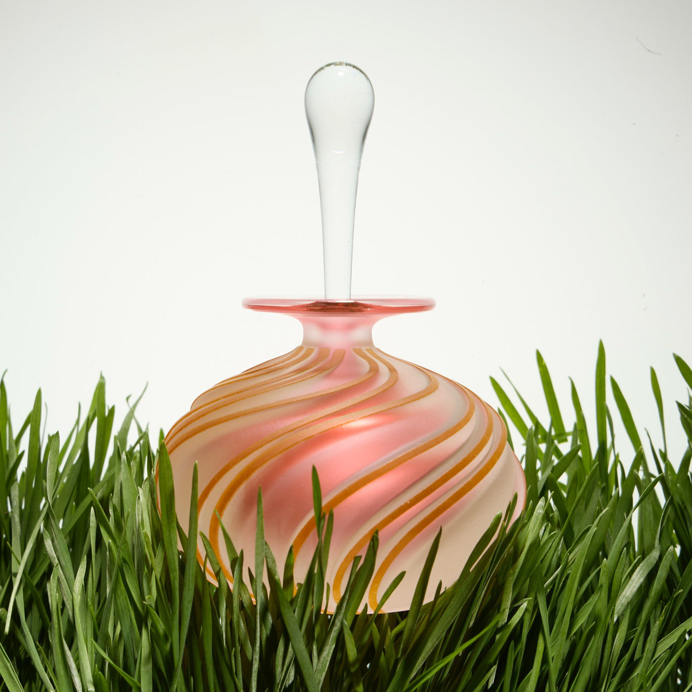 Gold Aurora Swirl Perfume Bottle