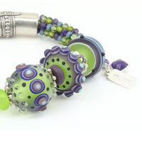 Apple Green & Lavender Bracelet