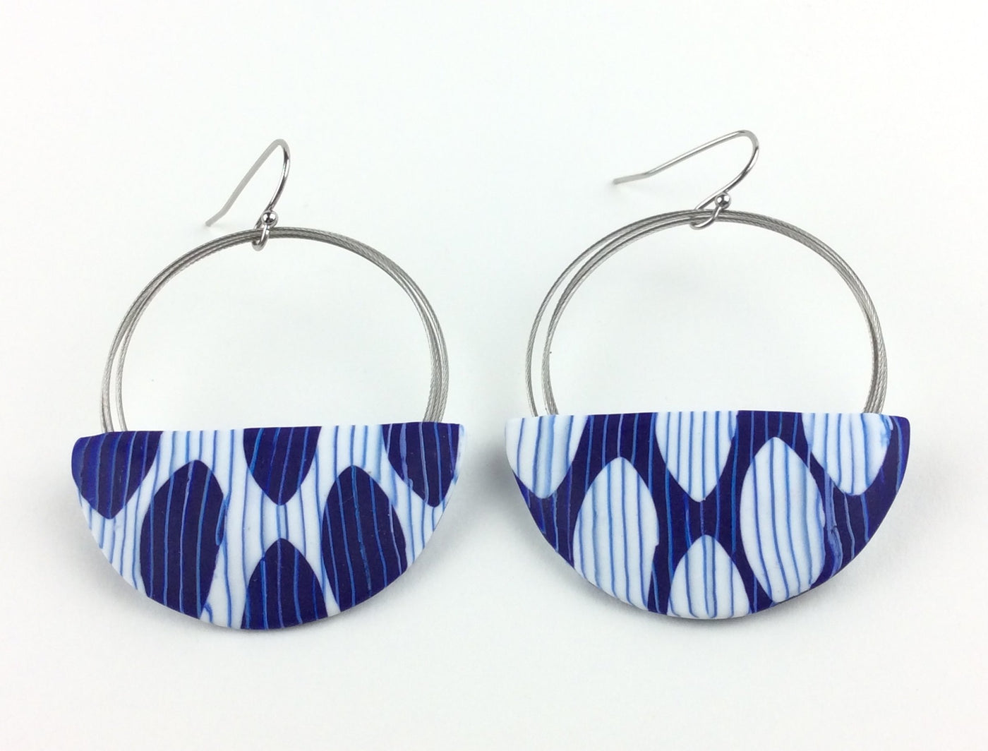 Blue & White Ellipses