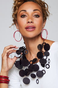 Black Circle Necklace
