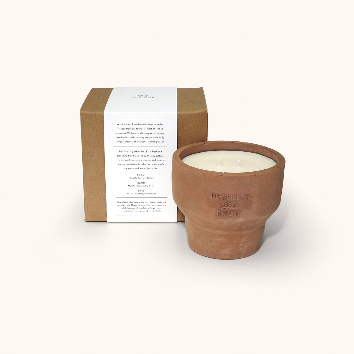 Cement Candle in Terra, No. 8
