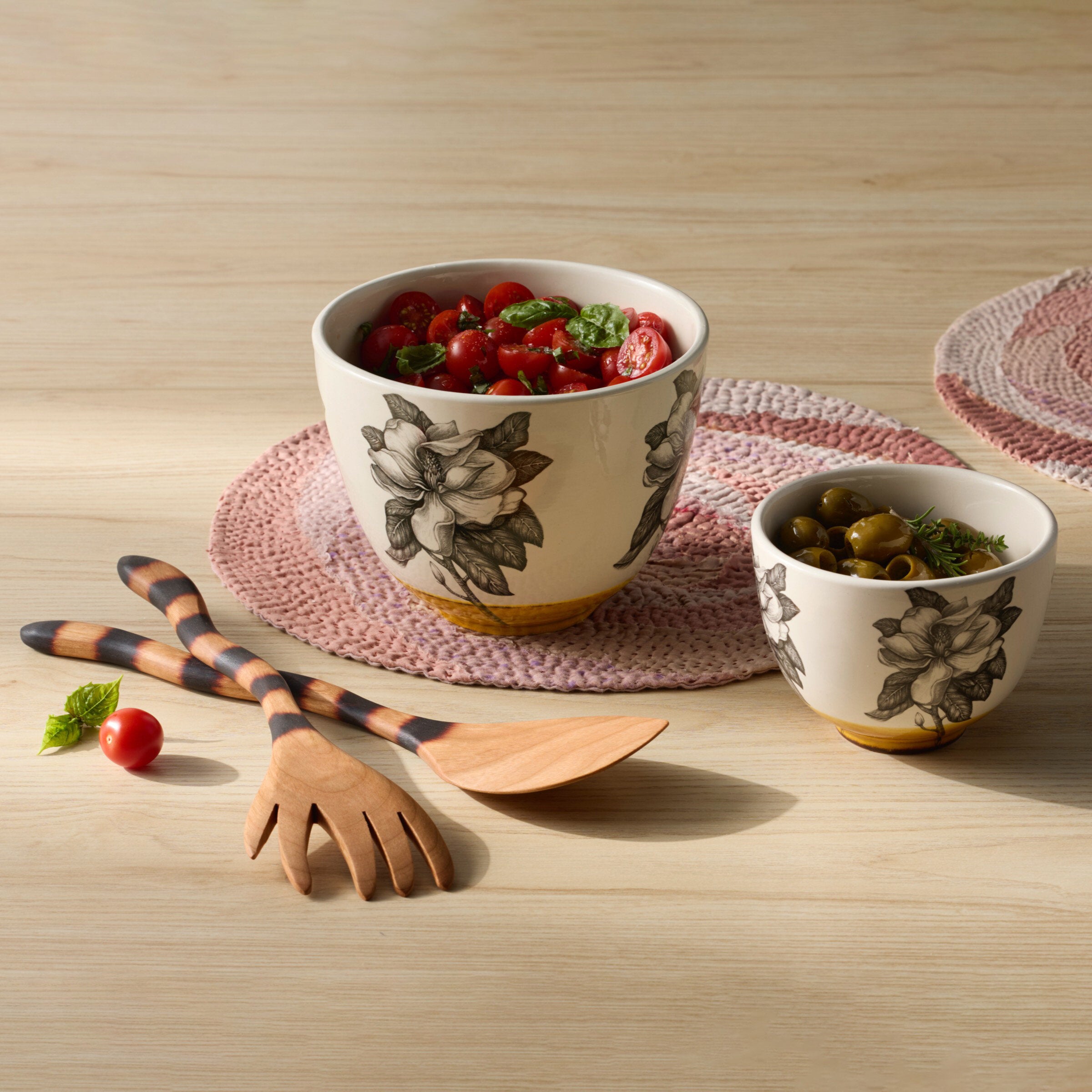 Rose Kantha Placemat Set