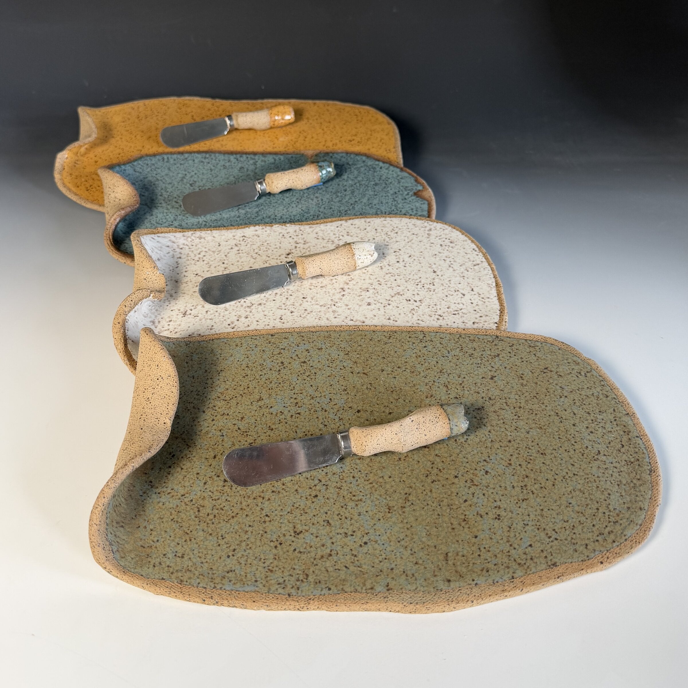 Agate, cream, jade, mustard