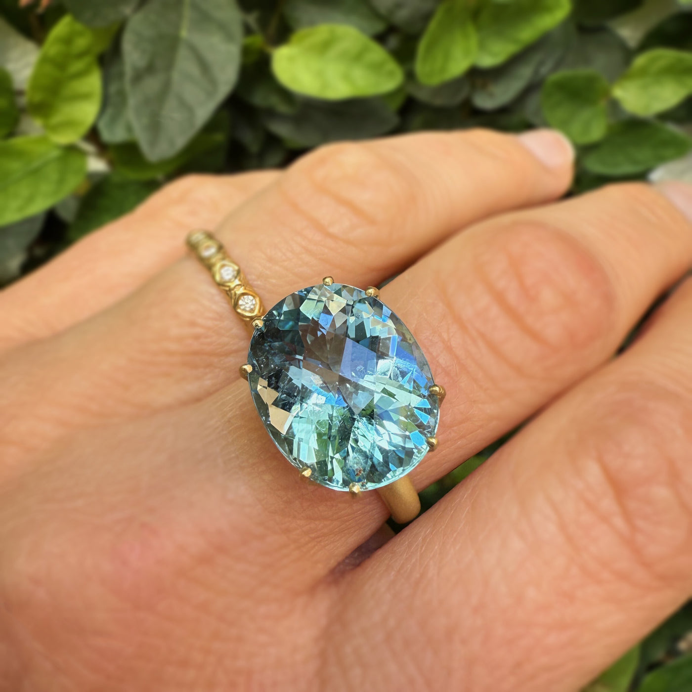 Aquamarine Aqueduct Ring