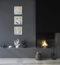 Crystalline Wall Square Set in Pearl