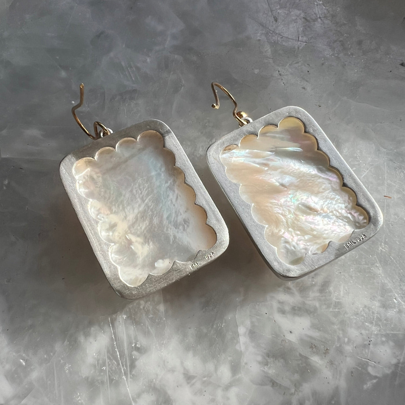 Mother-of-Pearl Statement Earrings