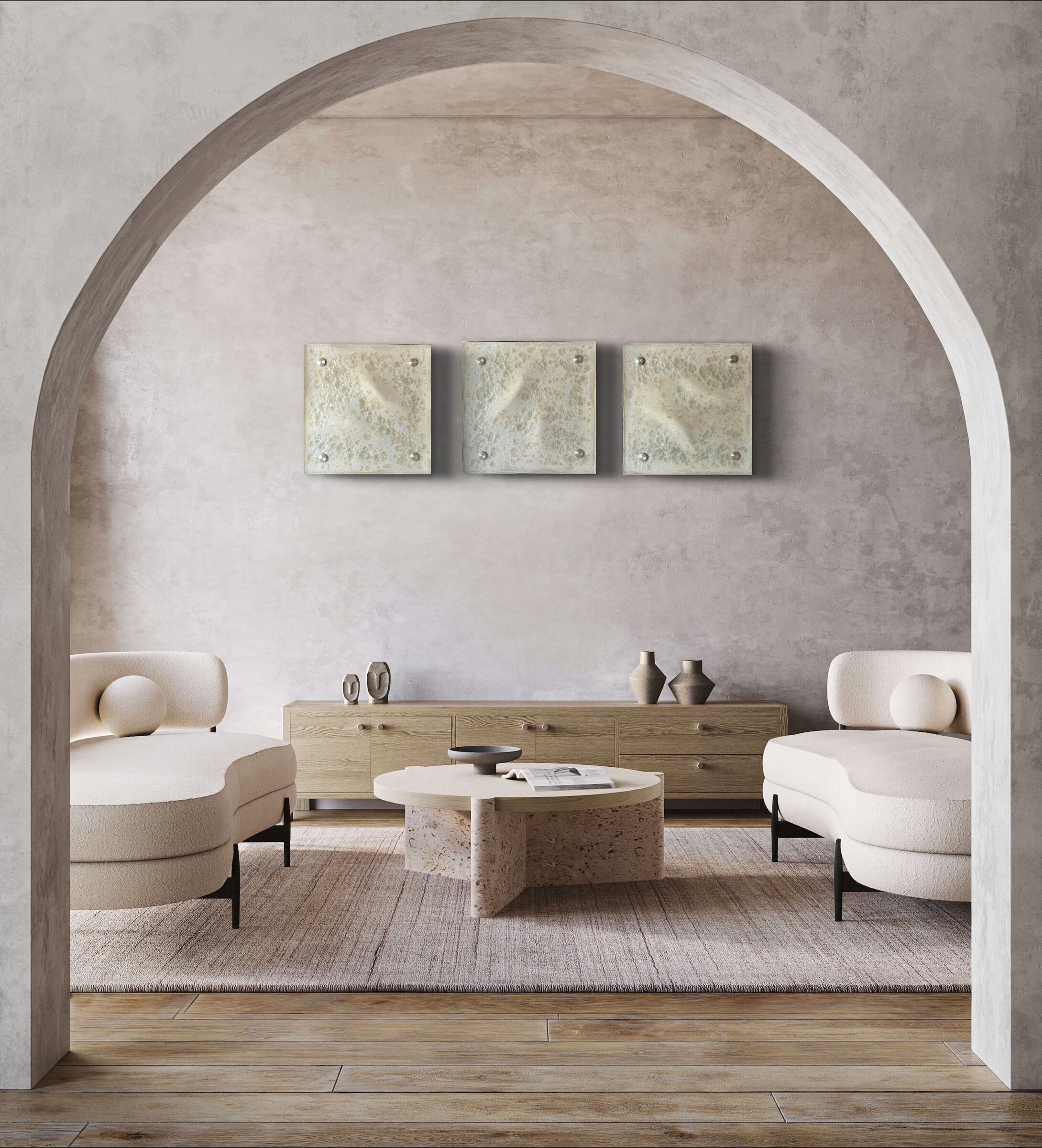 Pearl Crystalline Wall Squares
