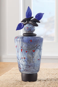 Winter Cherries Tall Tapered Cylinder