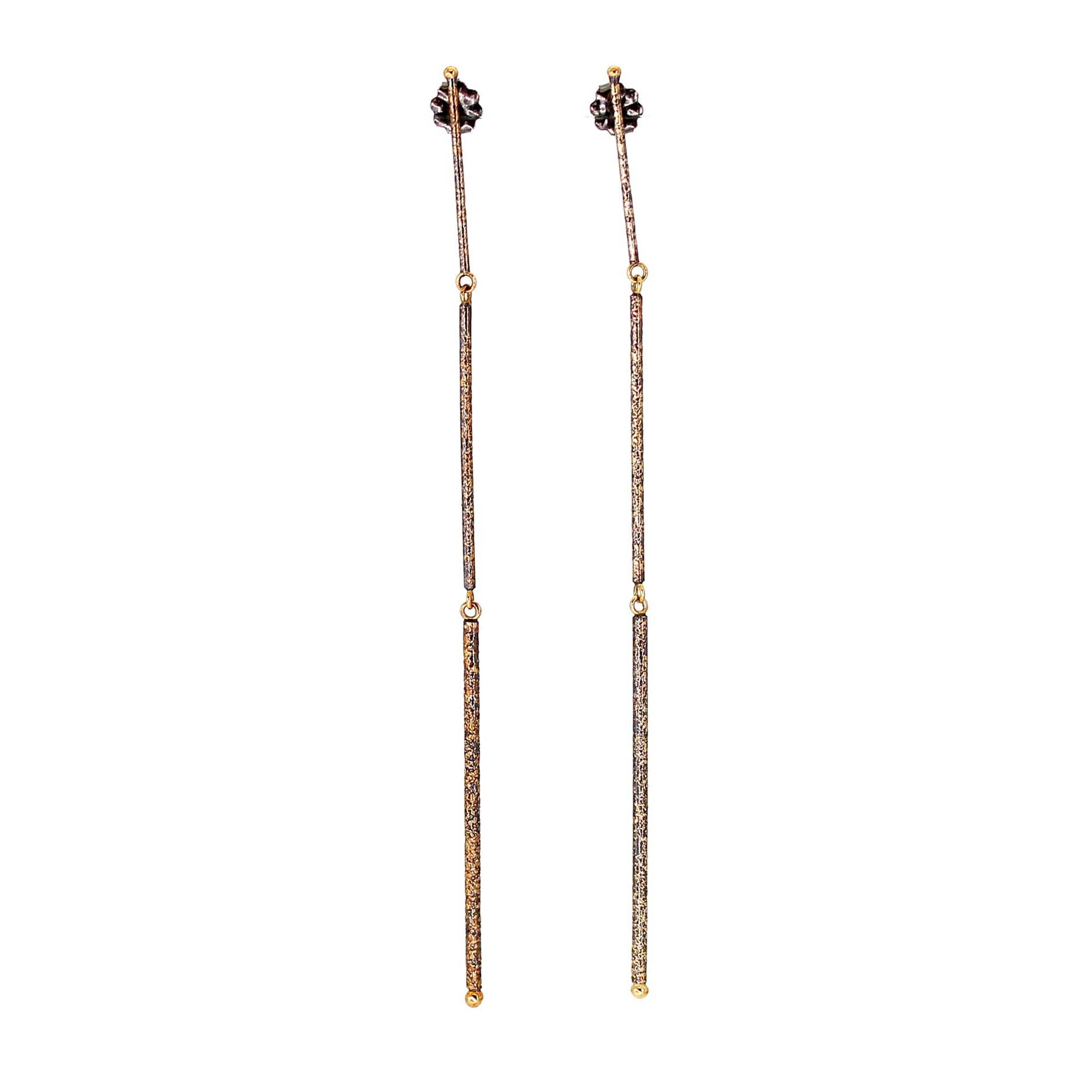 Gold Dust Elegant Thin Earrings