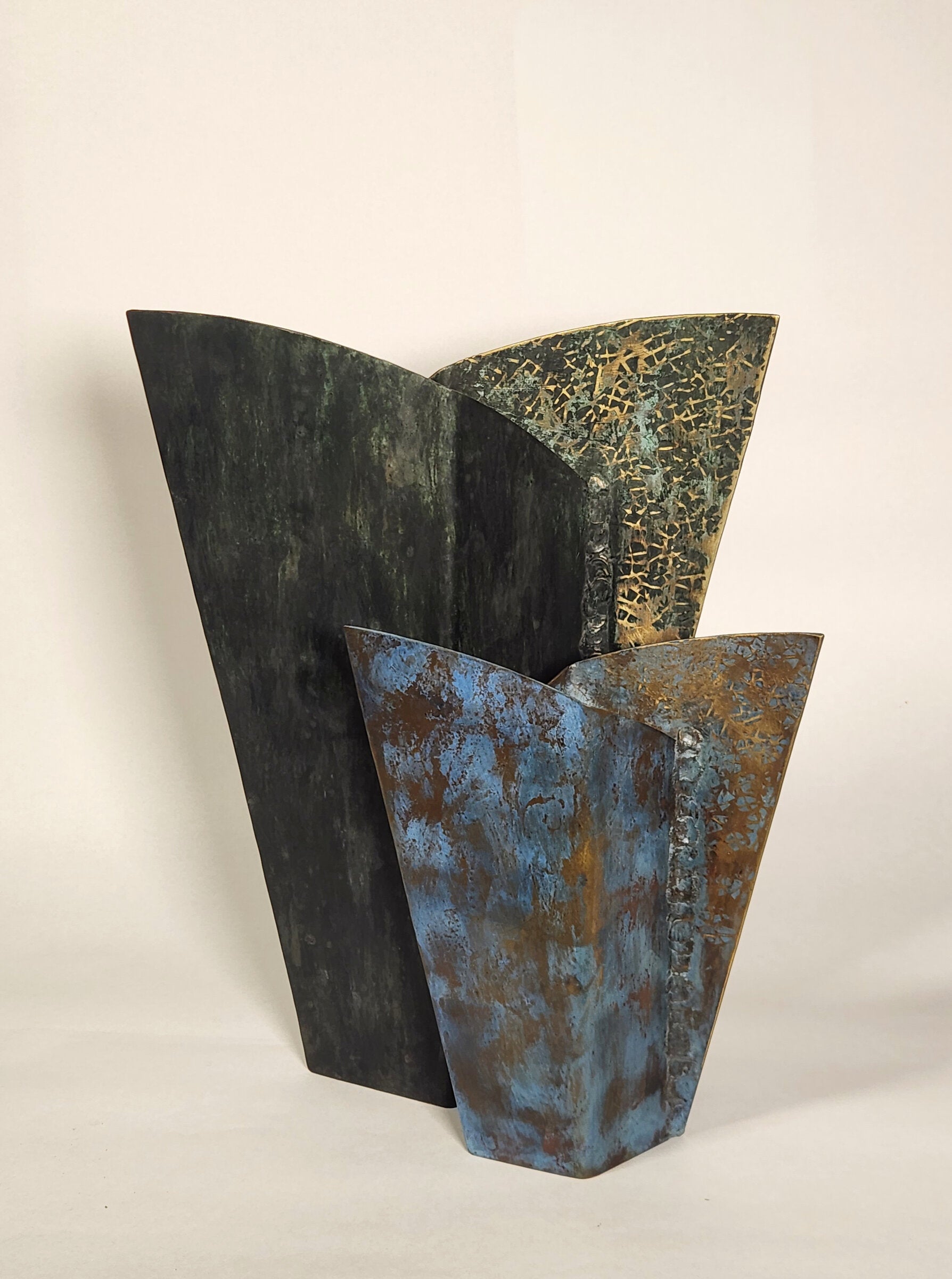 black and antique blue