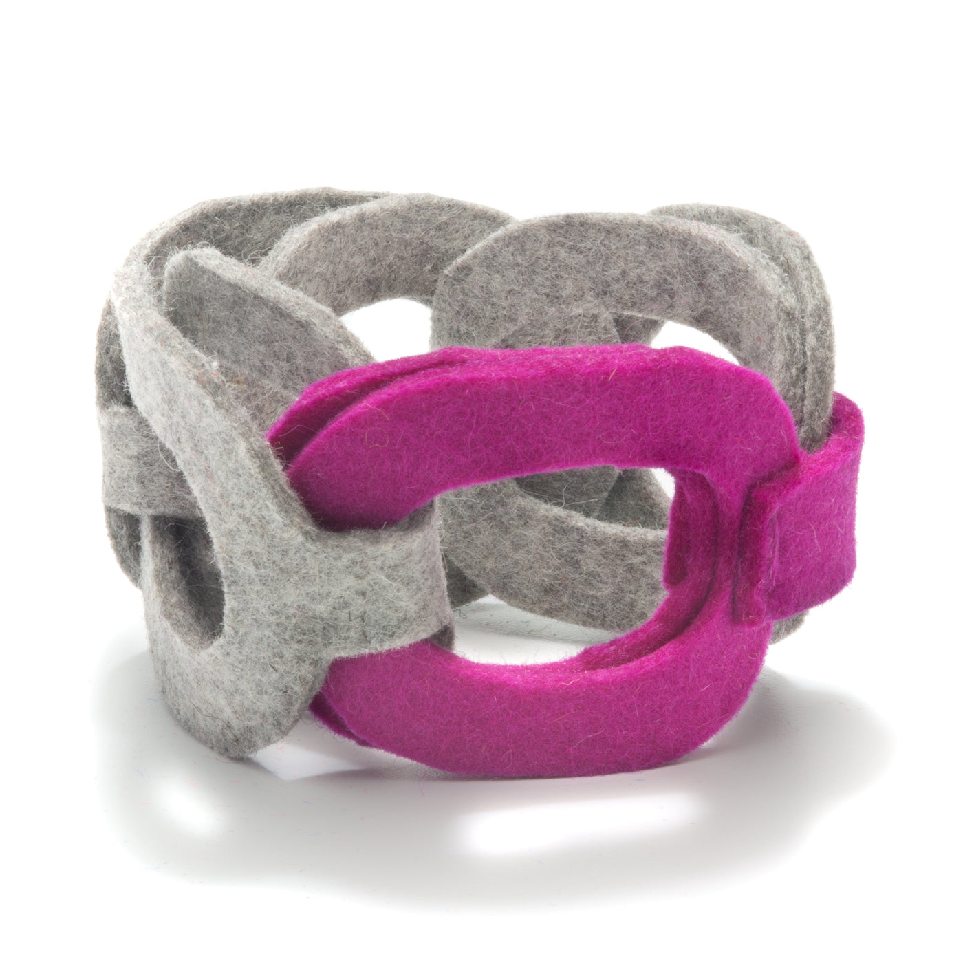 Gray with Magenta Link