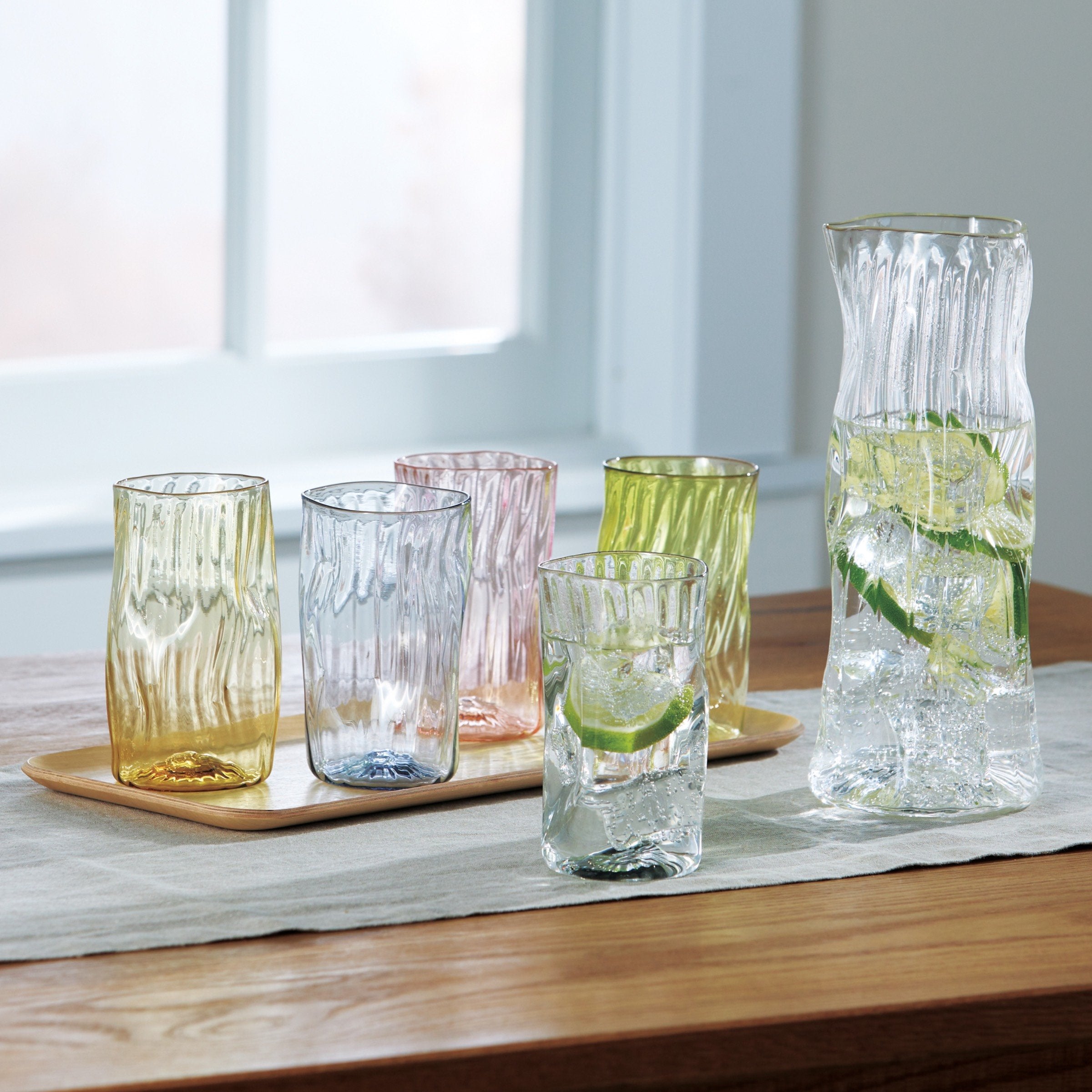 Wabi-Sabi Pitcher and Water Cups