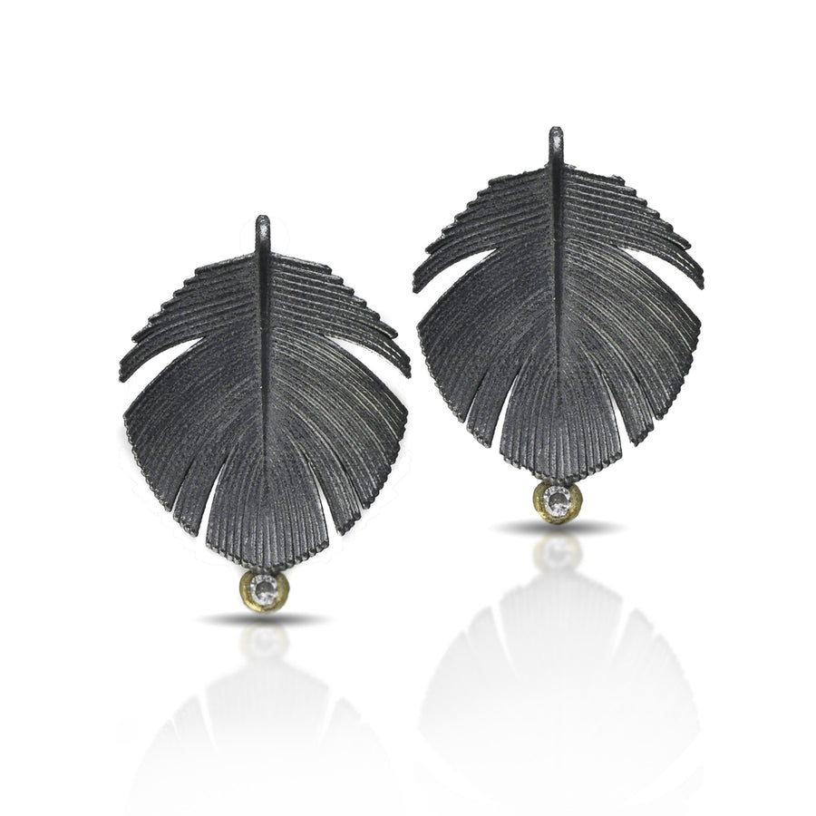 Feather Post Earrings
