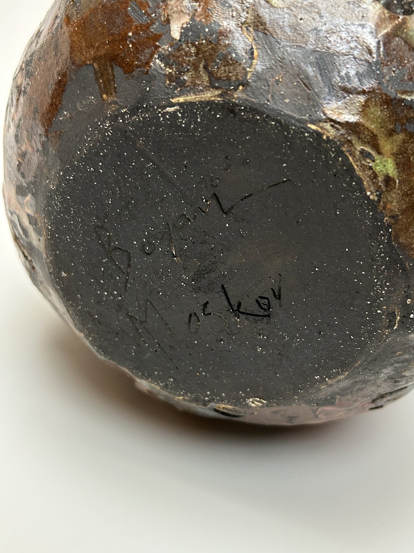 Textured Black Clay Small Vessel