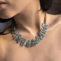 Green Kyanite Smooth Drop Necklace