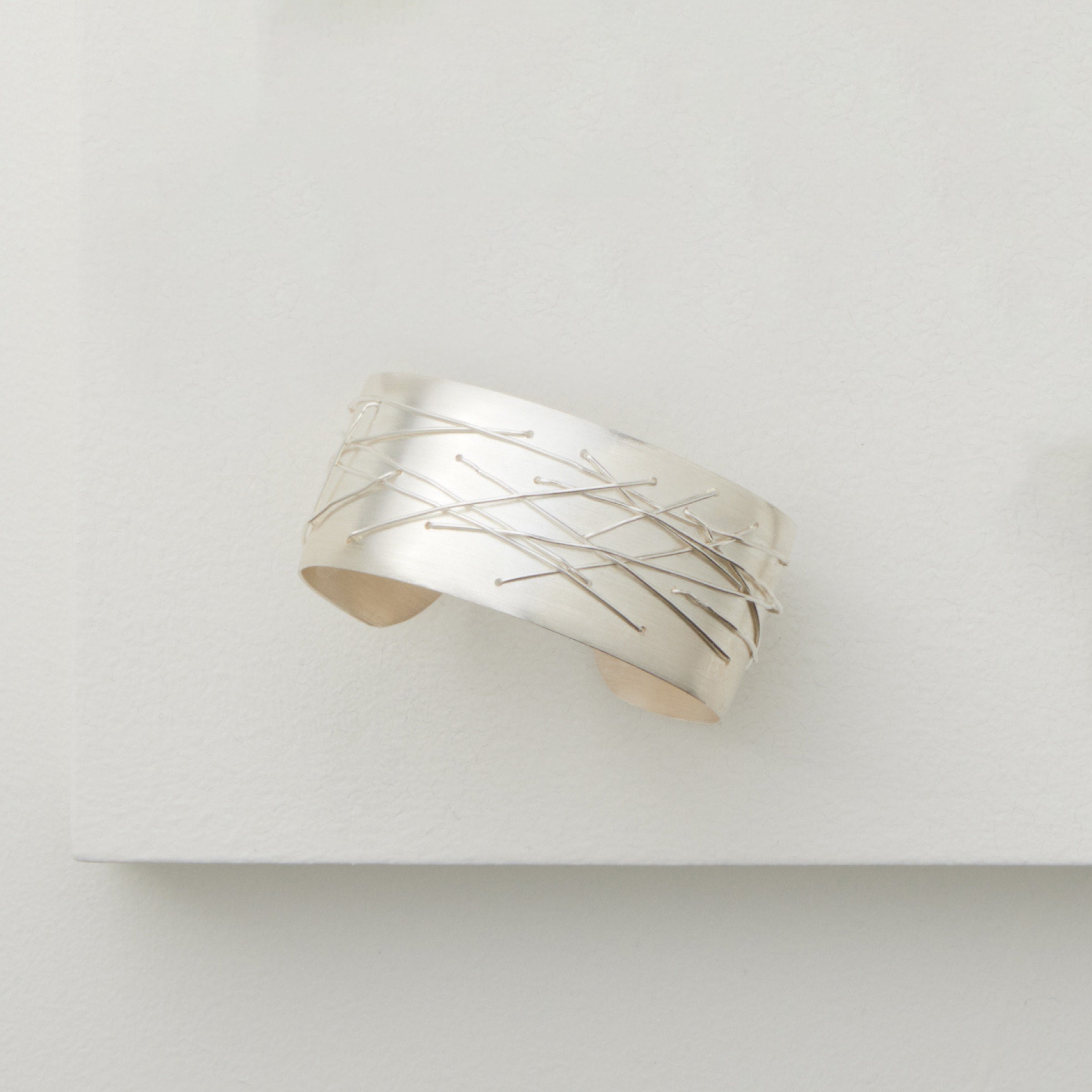 Bright Silver with Bright Fine Silver Thread