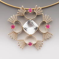 Queen of Hearts Gold Pendant