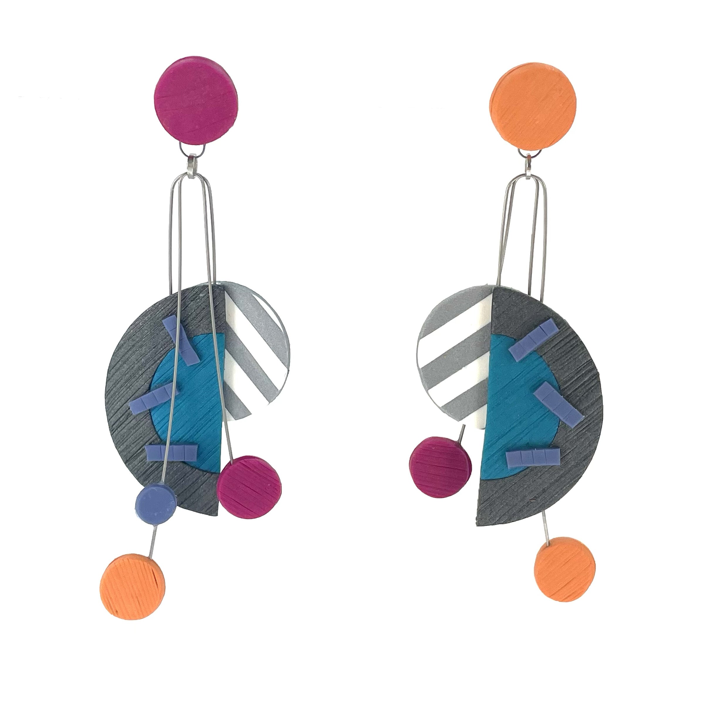 Half Moon Dangle Earrings