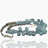 Green Kyanite Smooth Drop Necklace