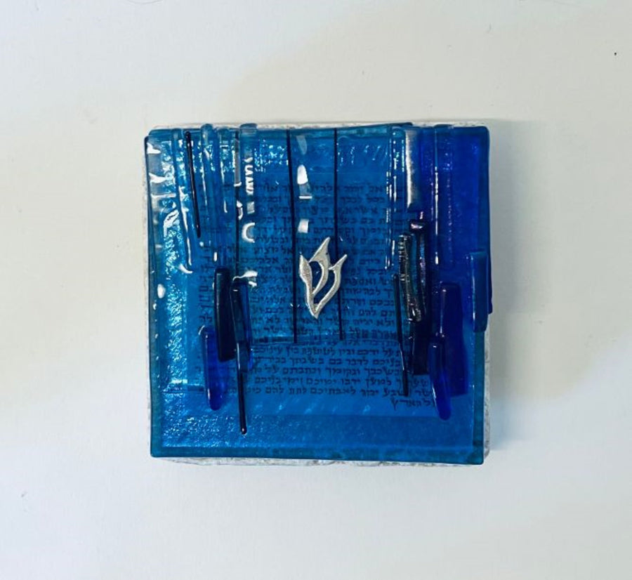 Blessing Art Plaque Shin in Cobalt