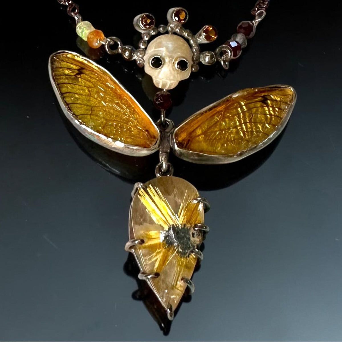Crowned Resurrection Statement Necklace