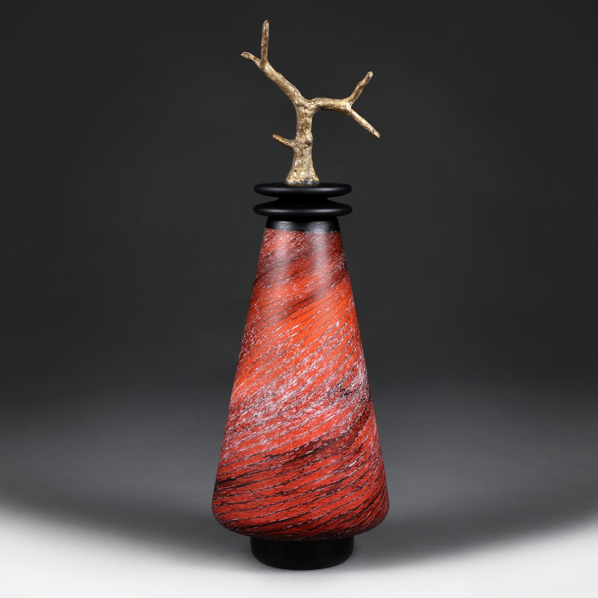 Buoyant Branch Crimson Tall Cone