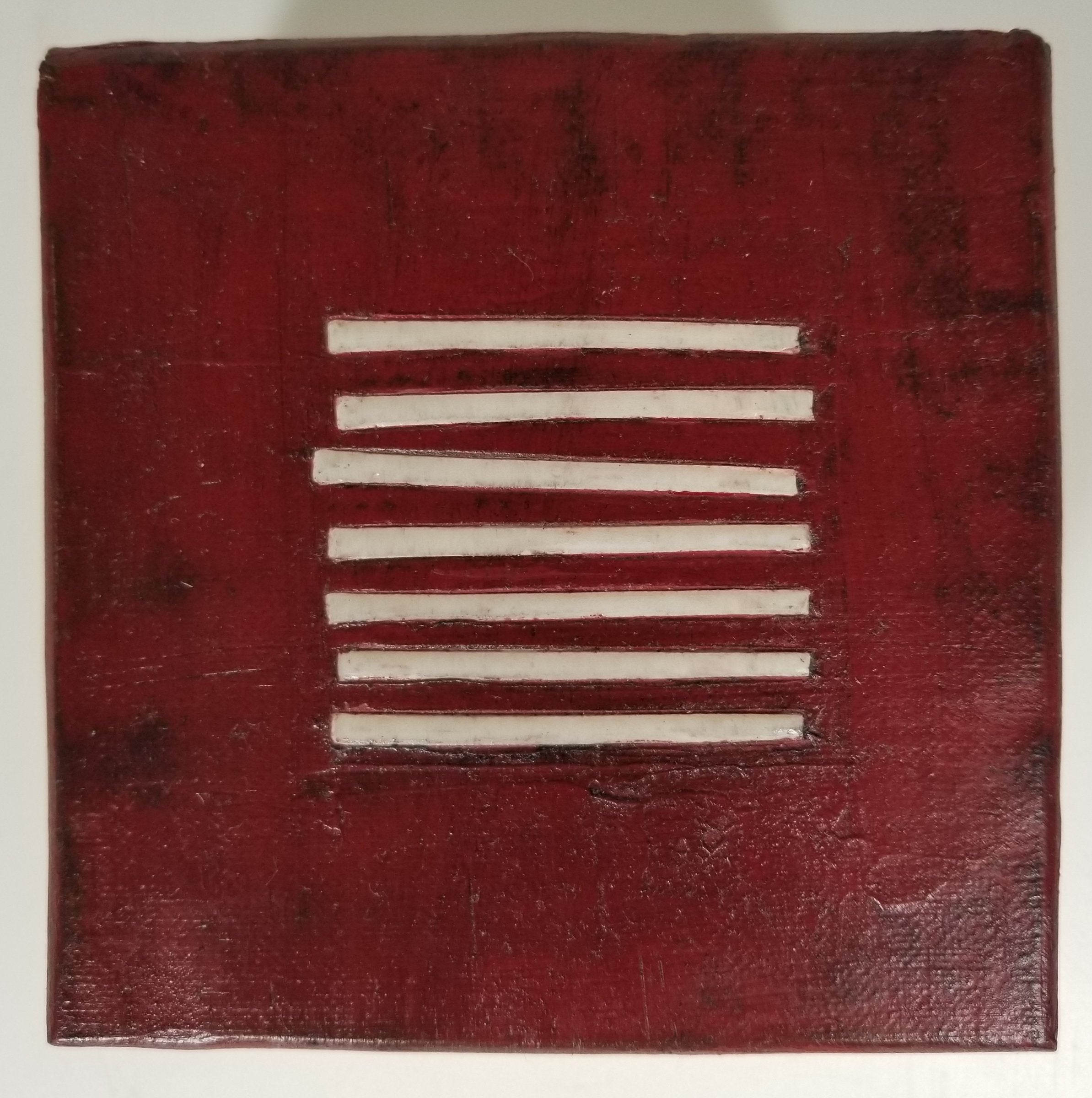 Red with White Lines