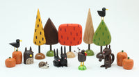 Large Fall Woodsy Scene with Critters