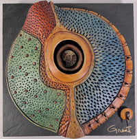 Windows to the Earth - Multi-Color with Monkey Pod and Ammonite in Portal