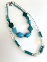 Teal Duo Necklace Set