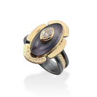 Chalcedony Diamond Ring