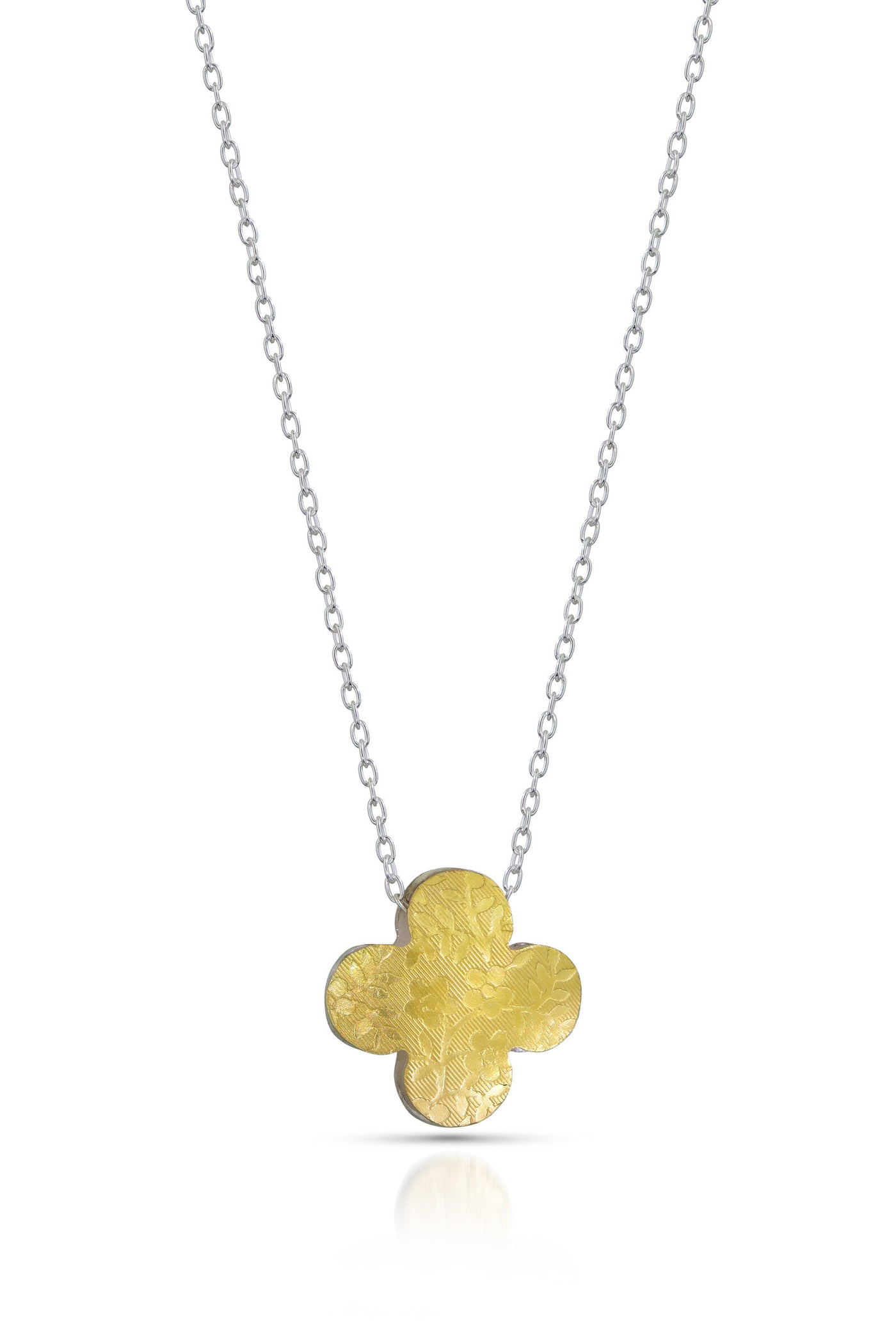 Reversible Honeybee Quatrefoil Pillow Pendant