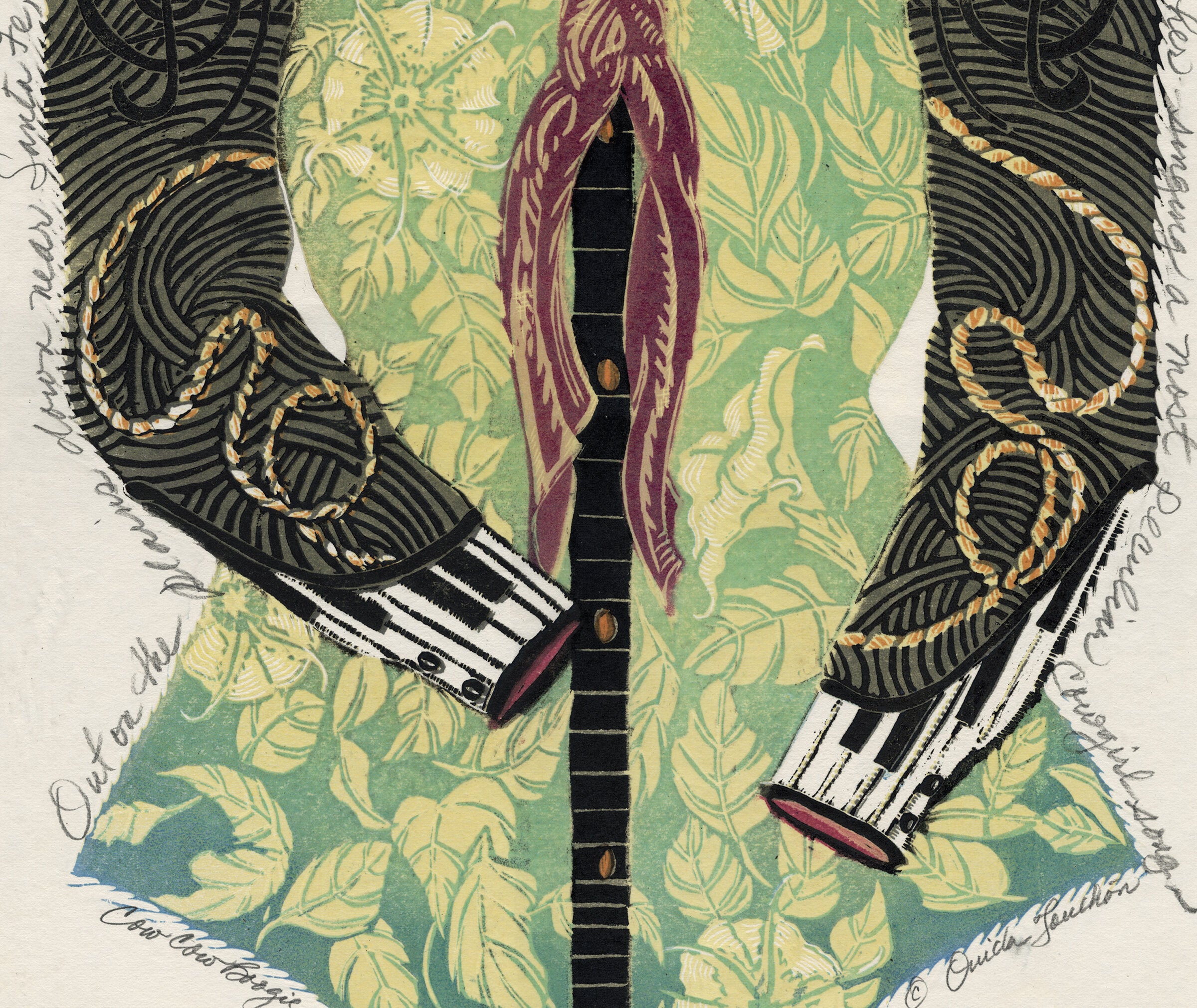 Cow Cow Boogie in Music and Moonflowers