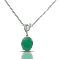 Chrysoprase Fleurir Pendant