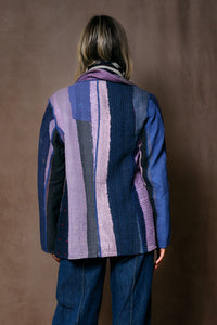 Stripe Patch Kantha Jacket