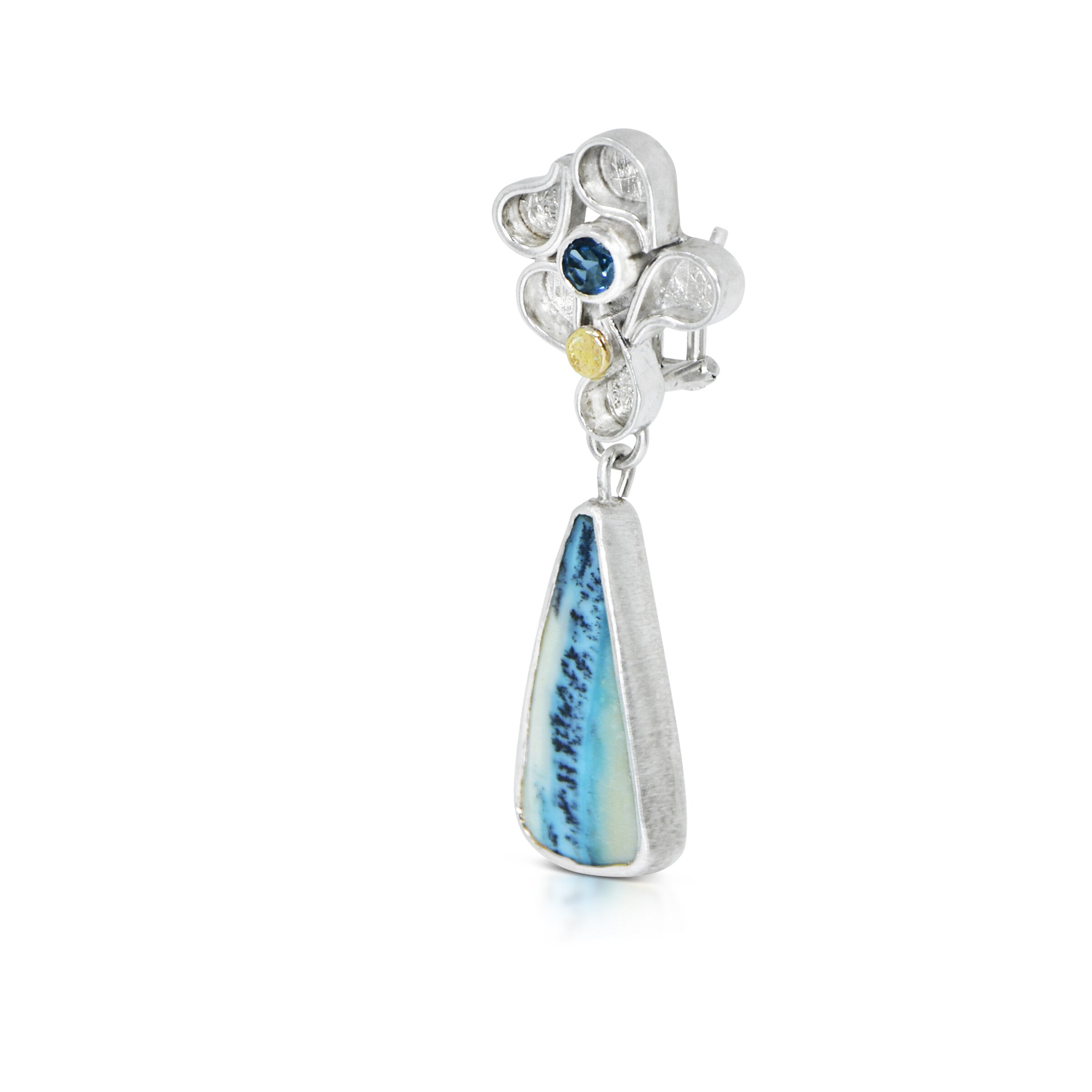 Waterfall Blue Earrings