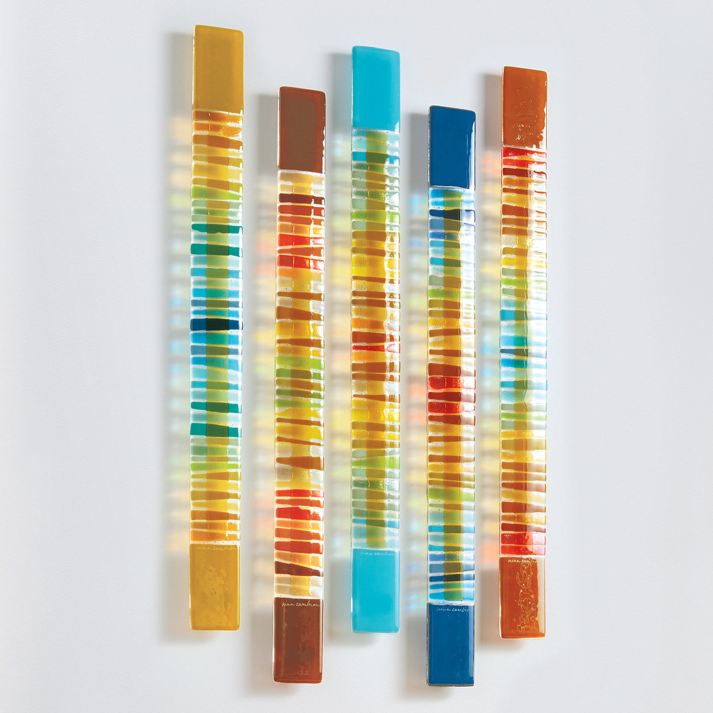 Set of five (left to right): cumin, chocolate, blue, steel blue, or cinnamon.