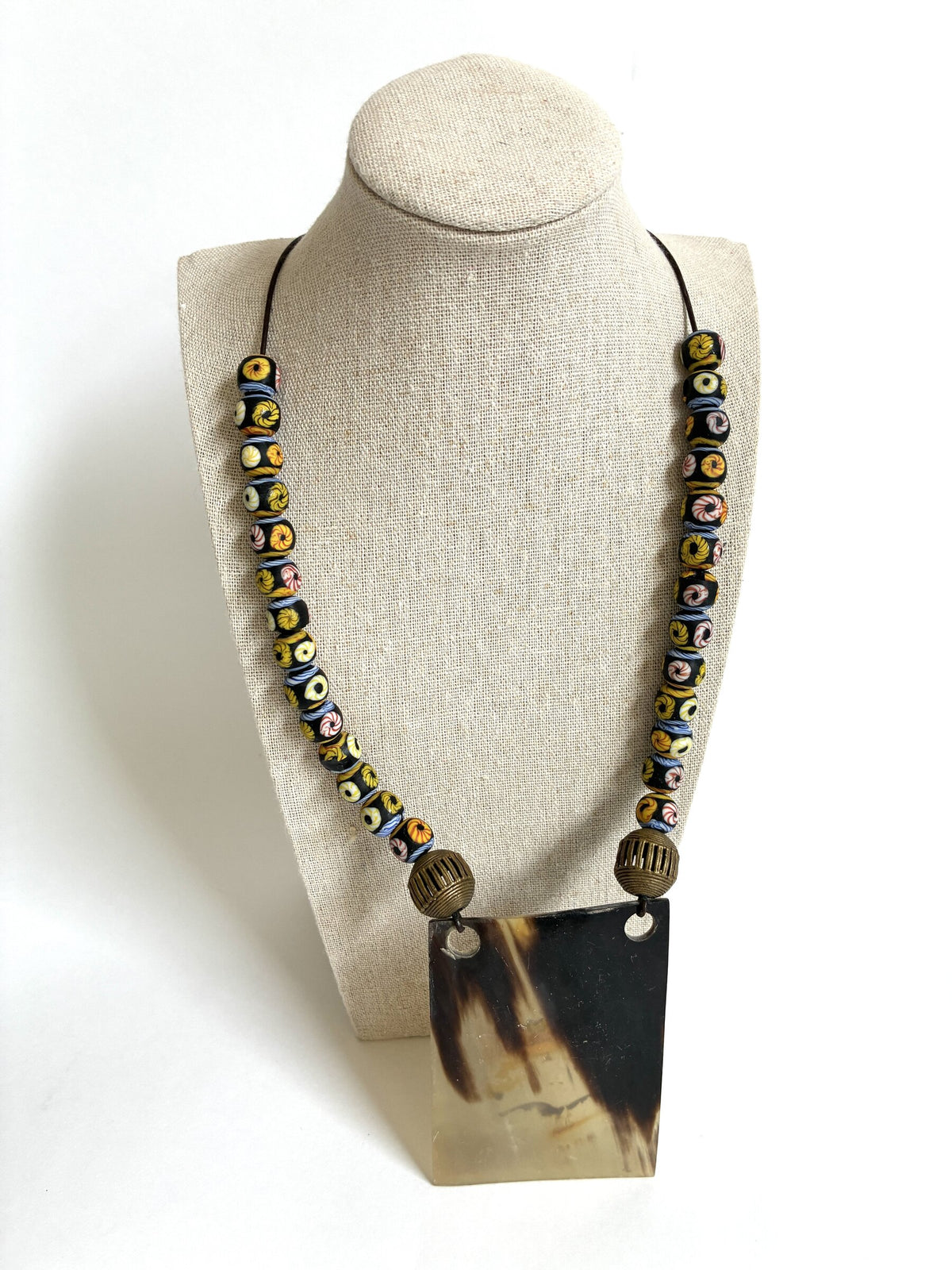 Rectangluar Horn Necklace